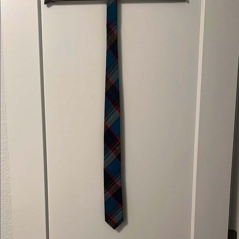 NWT J.Crew Tie cotton and wool blend men’s plaid tie
